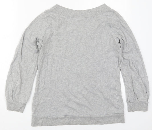 Dorothy Perkins Womens Grey  Polyester Pullover Sweatshirt Size 14  Pullover