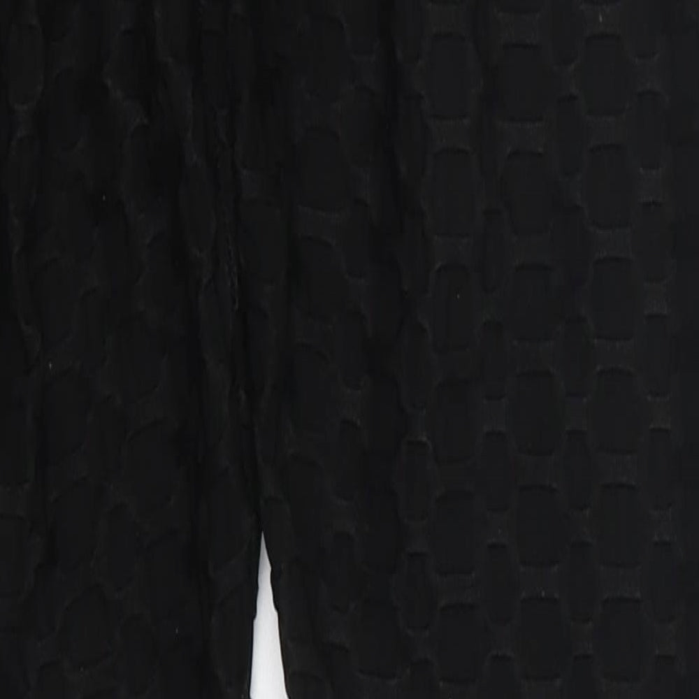 Vahia Womens Black  Polyester Carrot Leggings Size M L26 in