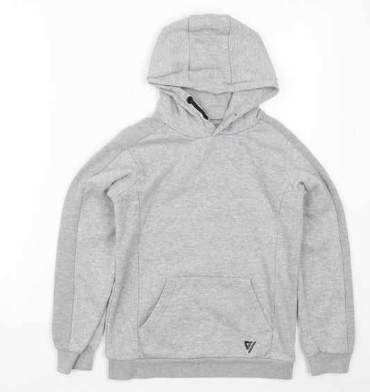 Matalan Boys Grey  Cotton Pullover Hoodie Size 10 Years  Pullover