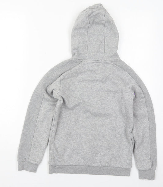 Matalan Boys Grey  Cotton Pullover Hoodie Size 10 Years  Pullover