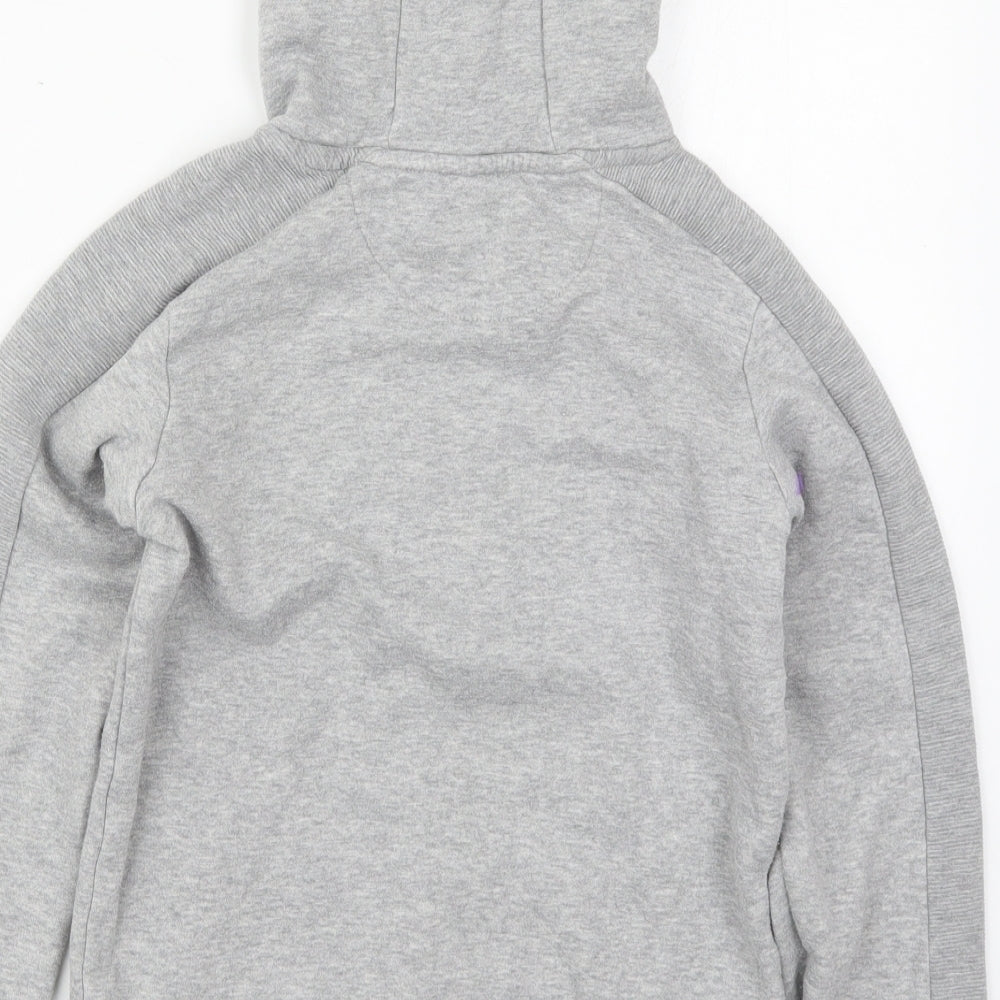 Matalan Boys Grey  Cotton Pullover Hoodie Size 10 Years  Pullover