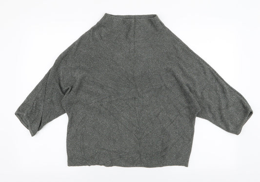 NEXT Womens Green High Neck  Viscose Pullover Jumper Size 8