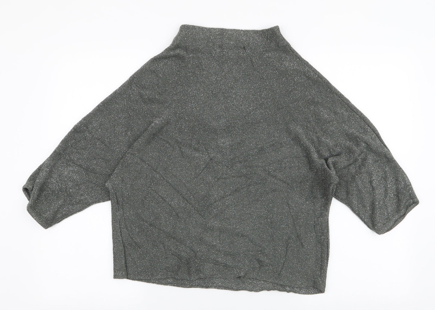 NEXT Womens Green High Neck  Viscose Pullover Jumper Size 8