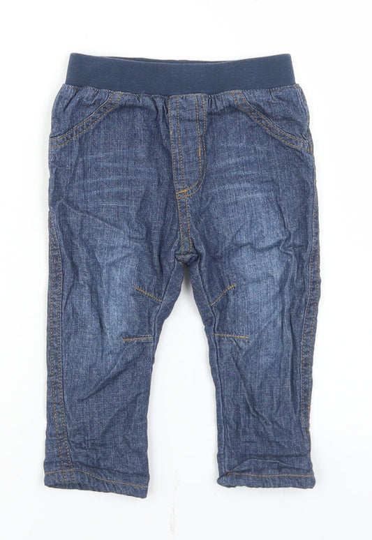 George Boys Blue  Cotton Capri Jeans Size 6-9 Months
