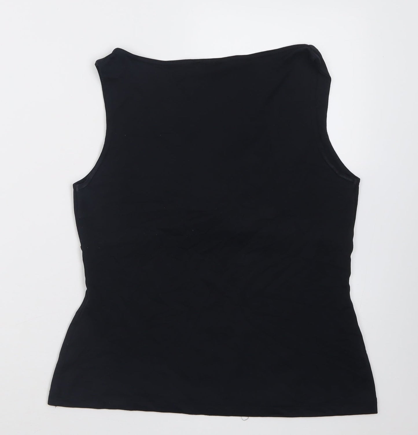 Oasis Womens Black  Polyamide Basic Tank Size 14 V-Neck