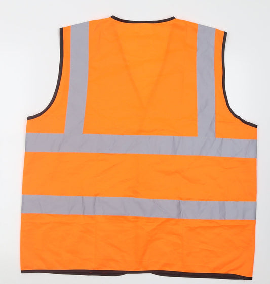 Uneek Mens Orange   Jacket  Size XL  Hook & Loop - Work wear