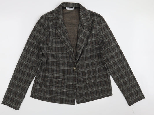 Pieces Womens Grey Check  Jacket  Size M  Button