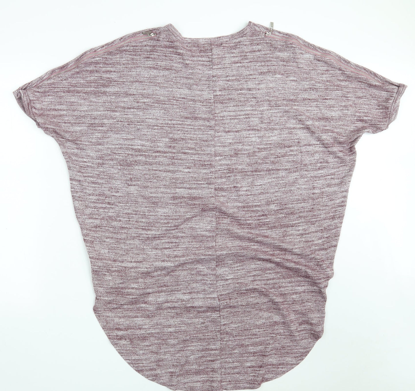 New Look Womens Purple  Cotton Pullover Sweatshirt Size M