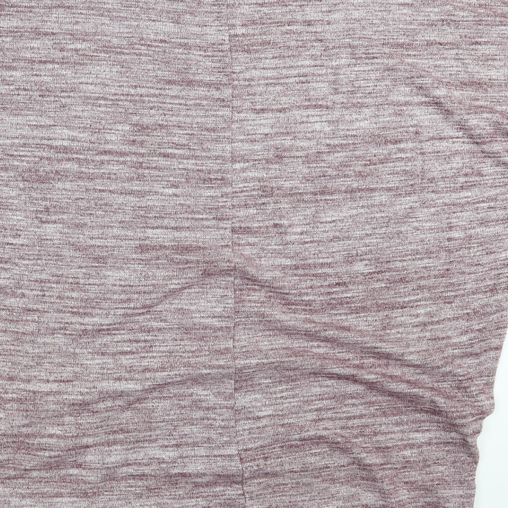 New Look Womens Purple  Cotton Pullover Sweatshirt Size M