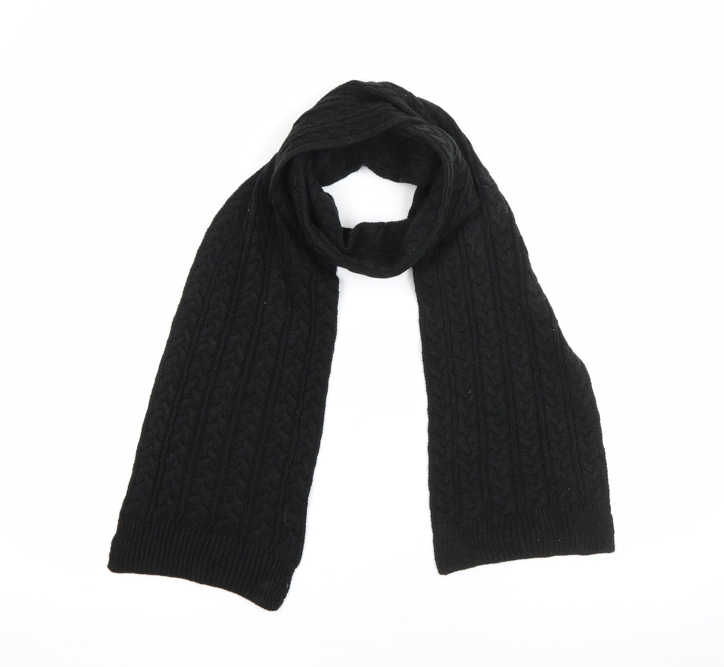 Avenue Unisex Black  Acrylic  Scarf