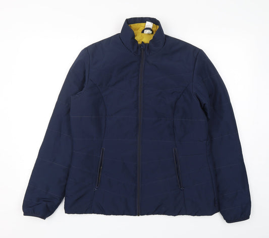Decathlon  Womens Blue   Puffer Jacket Jacket Size L  Zip