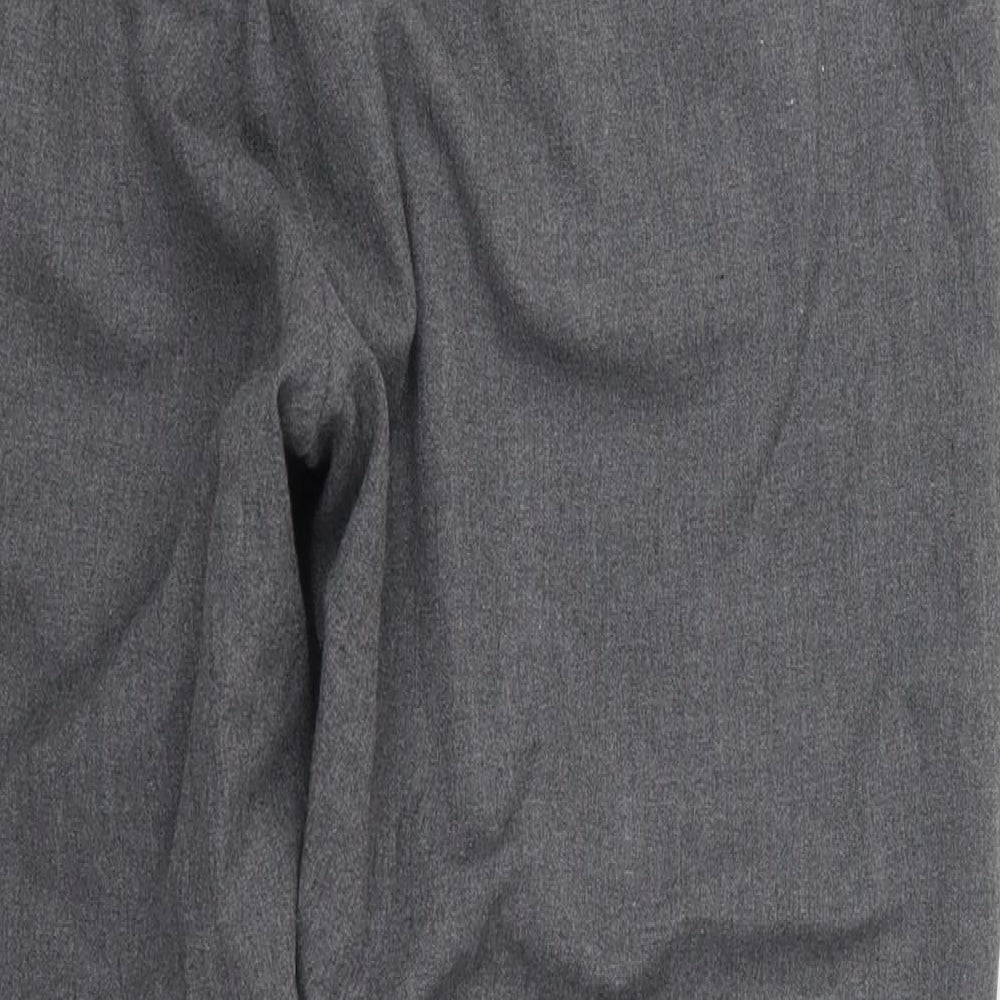 Savior Womens Grey  Polyester Trousers  Size 14 L24 in Regular