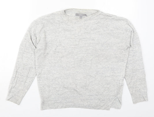 NEXT Womens Grey Crew Neck  Viscose Pullover Jumper Size 12