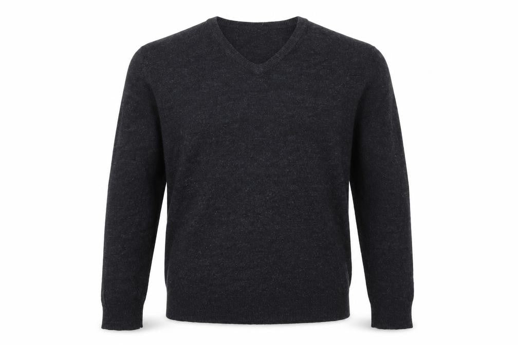 Marks and Spencer Mens Blue V-Neck  Acrylic Pullover Jumper Size M