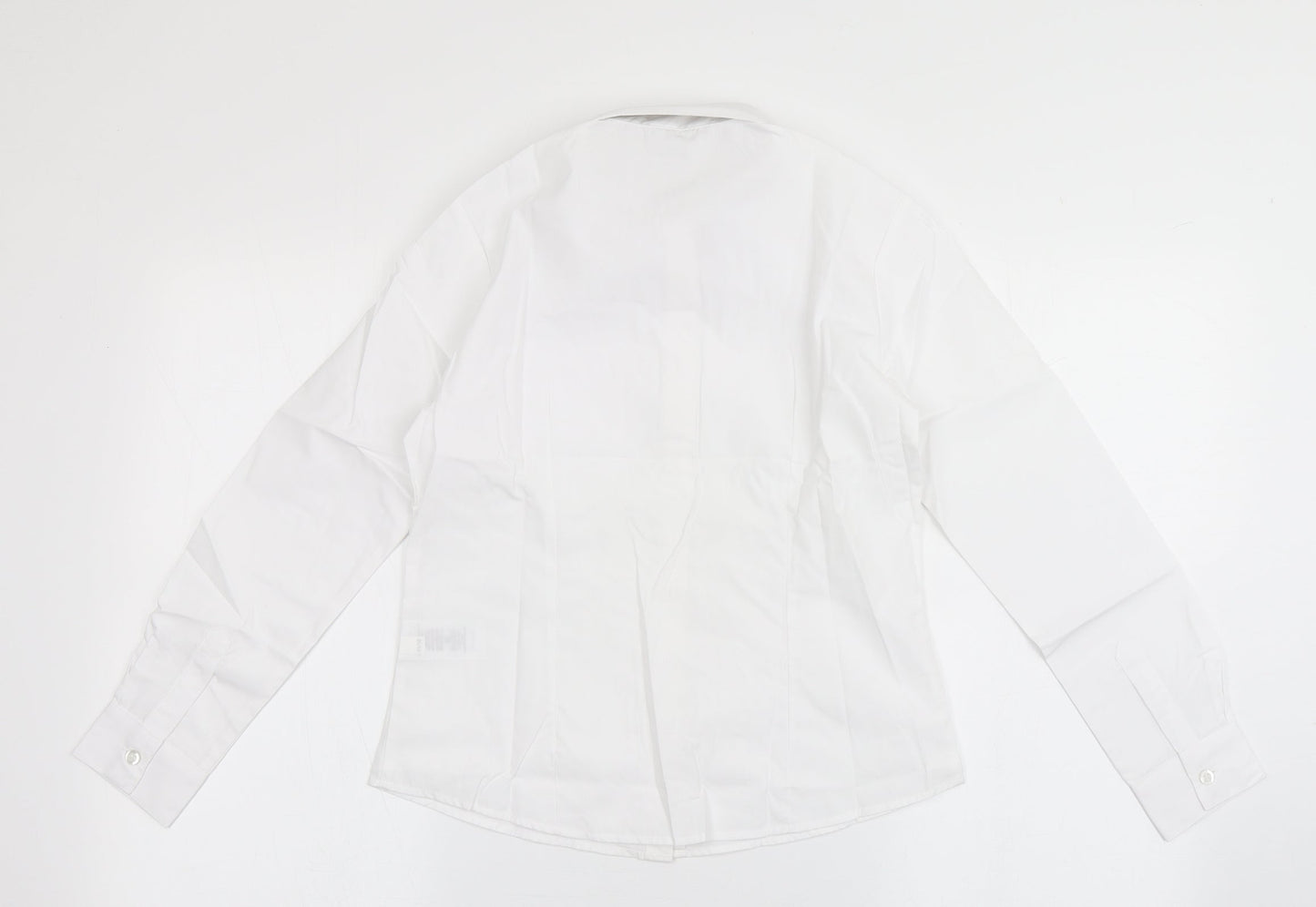 George Girls White  Polyester Basic Button-Up Size 10-11 Years Collared Button - School Wear