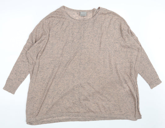 Vera Moda Womens Pink Boat Neck  Polyester Pullover Jumper Size S