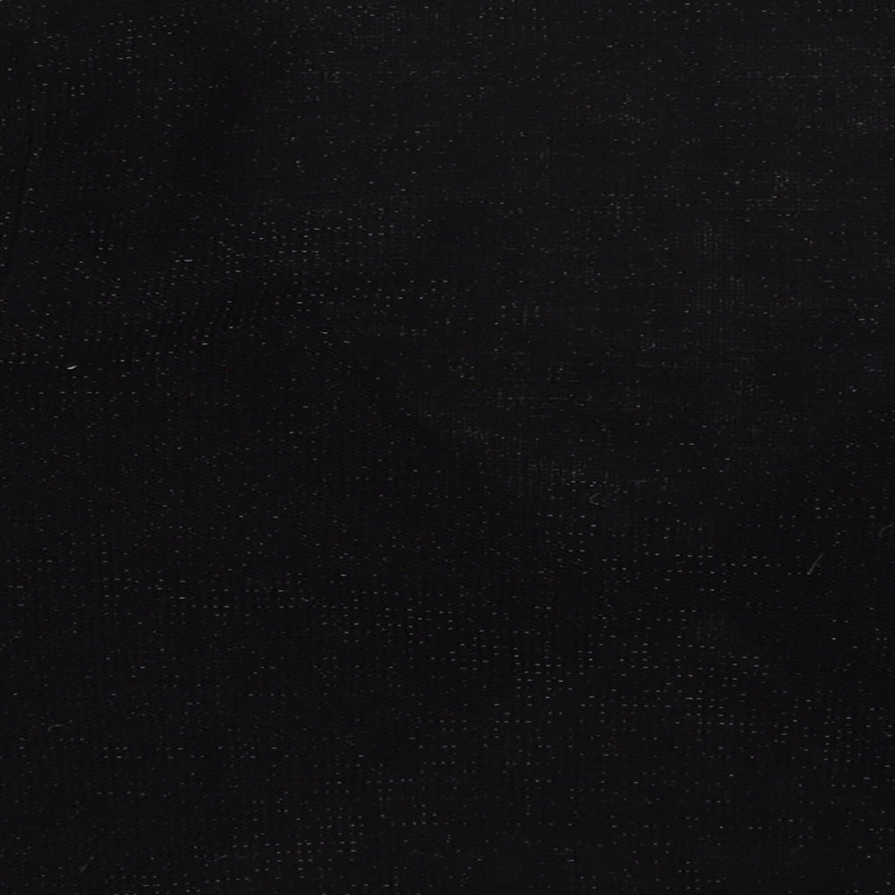 Dorothy Perkins Womens Black V-Neck  Acrylic Shrug Jumper Size 10