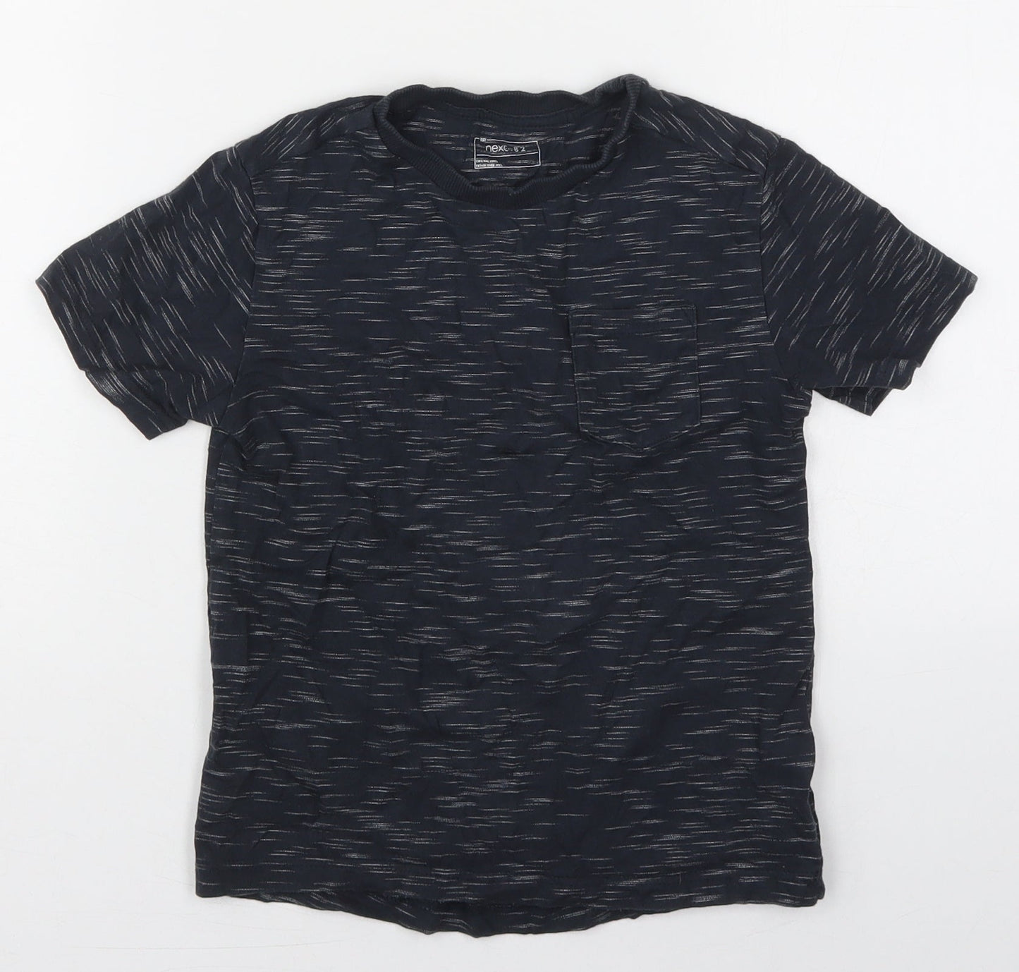 NEXT Boys Grey  Cotton Basic T-Shirt Size 6 Years Crew Neck Pullover