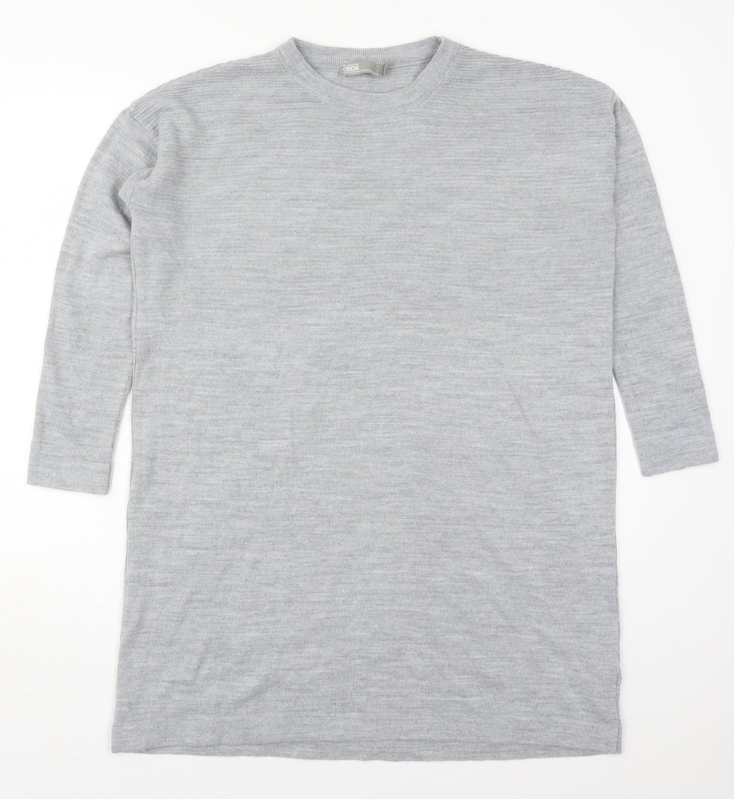 Atmosphere Womens Grey  Acrylic Jumper Dress  Size S  Crew Neck Pullover