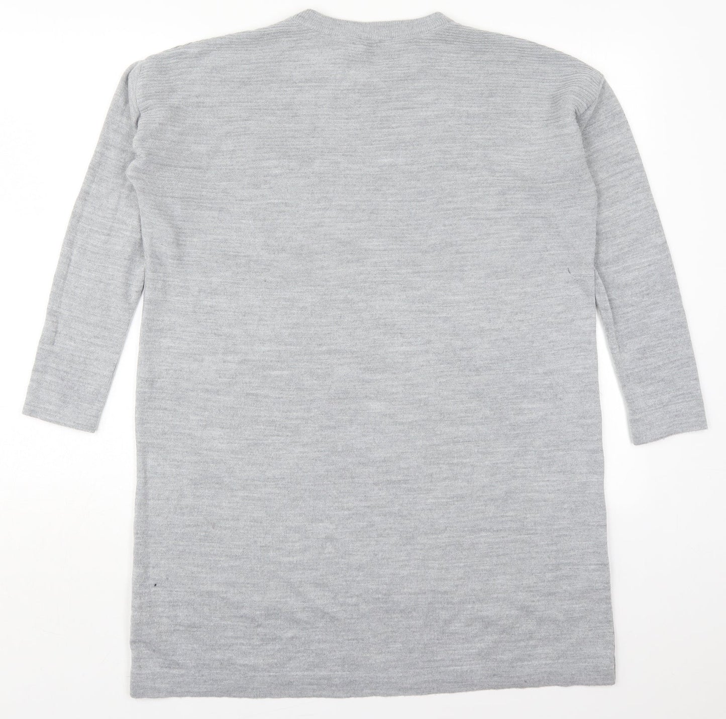 Atmosphere Womens Grey  Acrylic Jumper Dress  Size S  Crew Neck Pullover