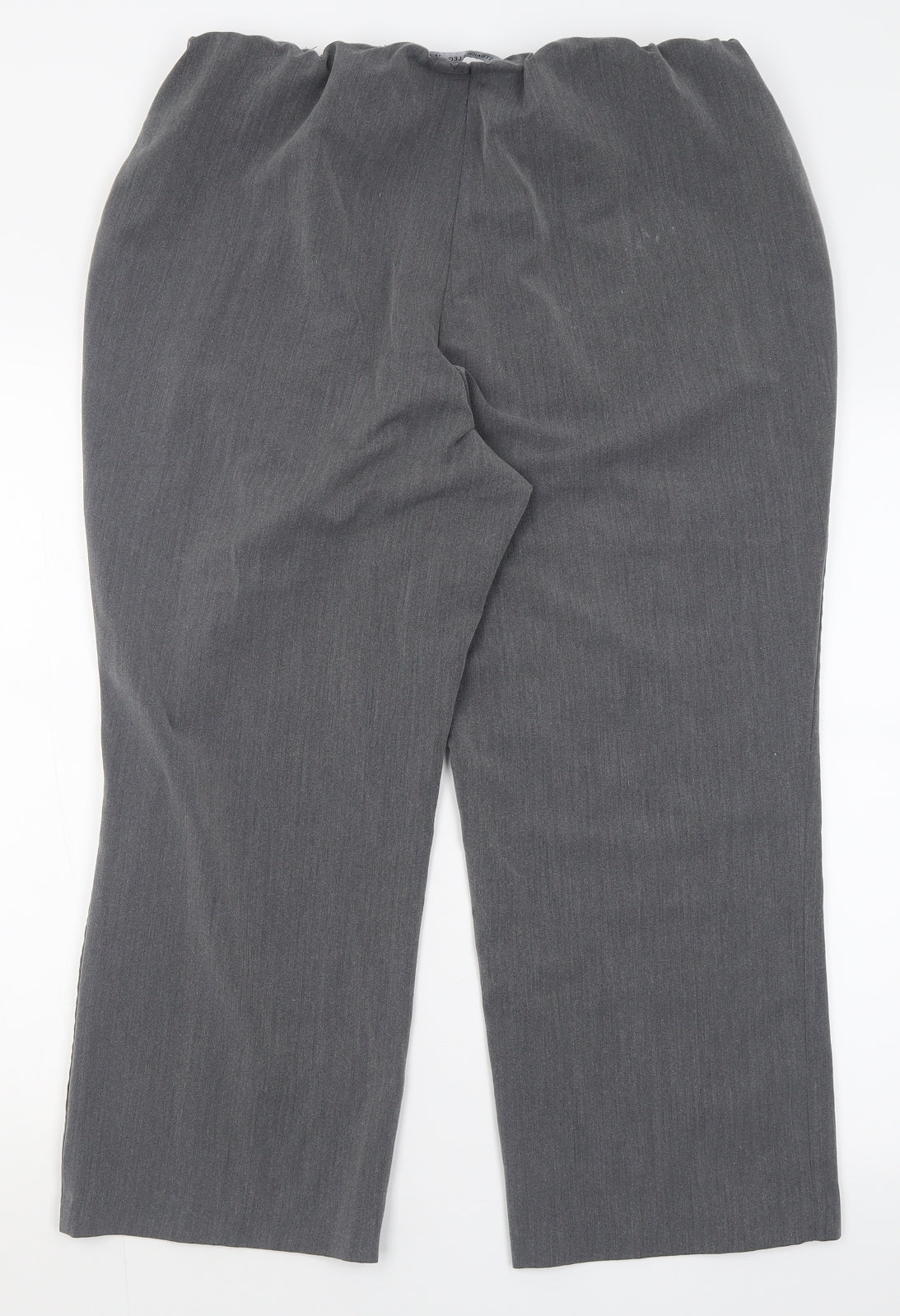 bonmarch Womens Grey  Polyester Cropped Trousers Size 18 L24 in Regular