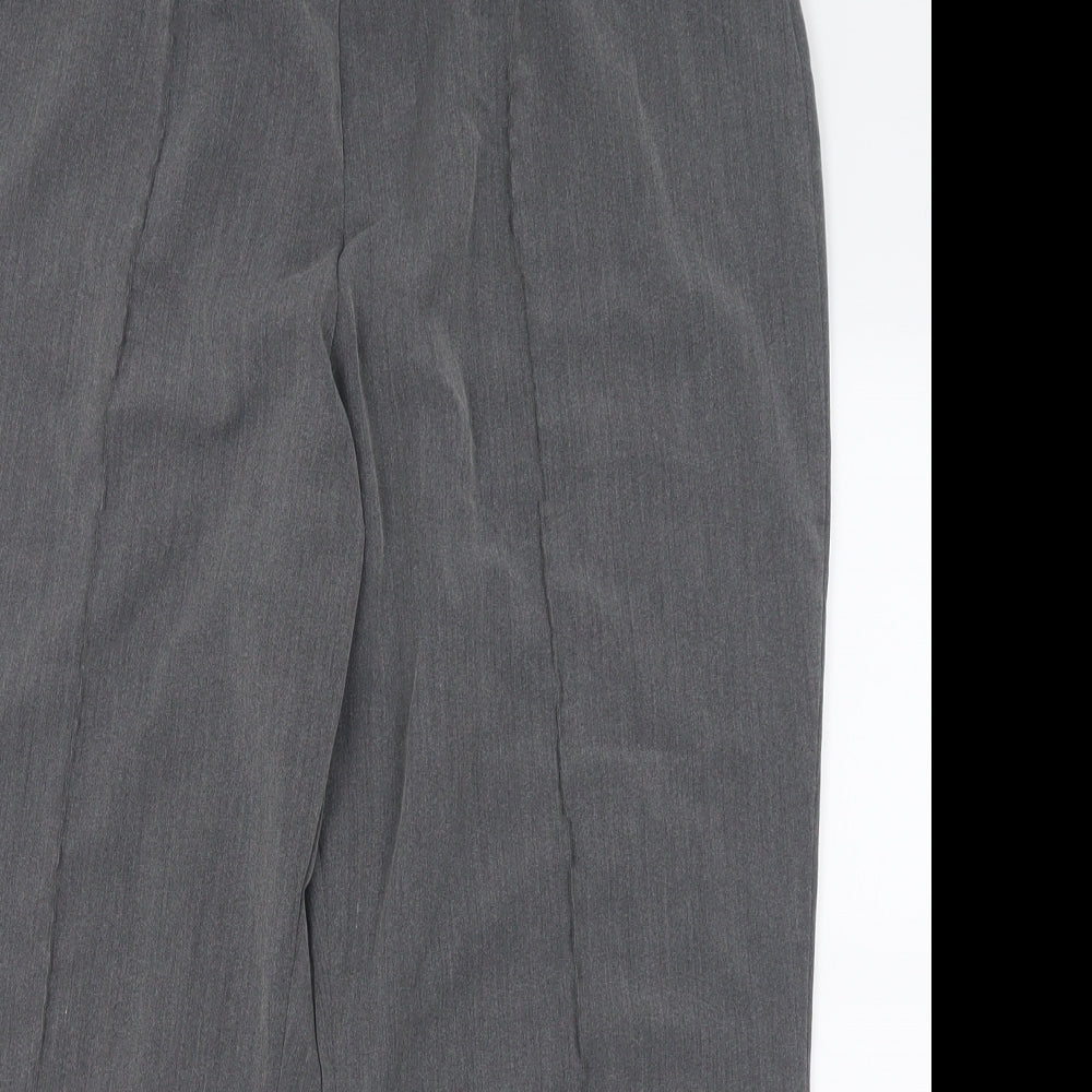 bonmarch Womens Grey  Polyester Cropped Trousers Size 18 L24 in Regular