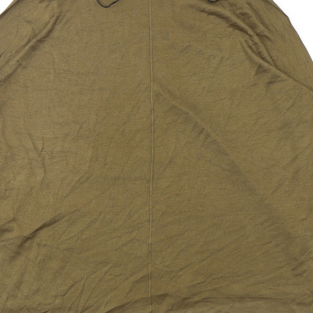 H&M Womens Green Round Neck  Acrylic Pullover Jumper Size XS