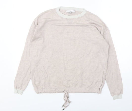 NEXT Womens Pink Round Neck  Cotton Pullover Jumper Size 10