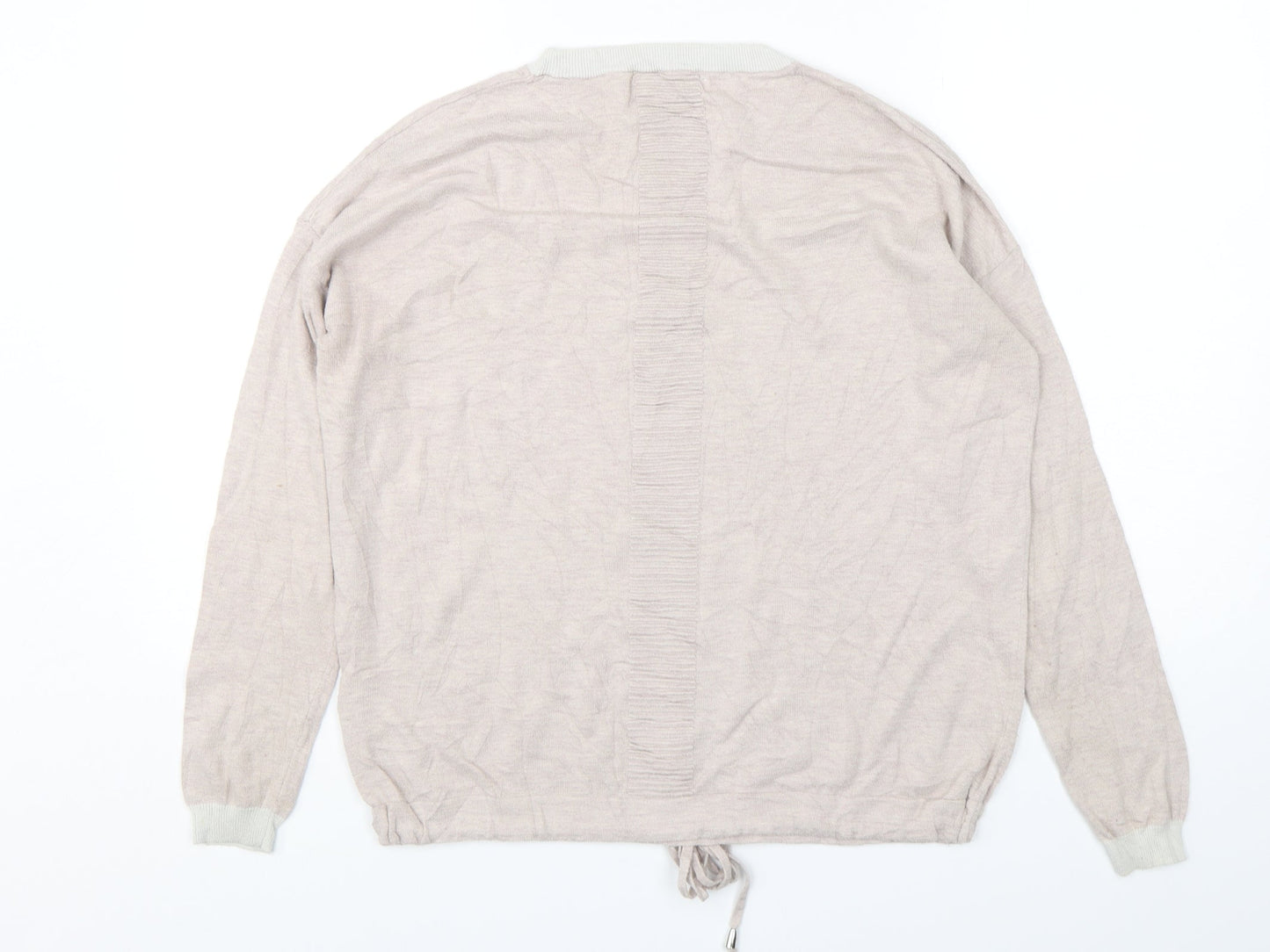 NEXT Womens Pink Round Neck  Cotton Pullover Jumper Size 10