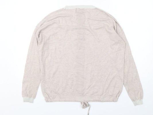 NEXT Womens Pink Round Neck  Cotton Pullover Jumper Size 10