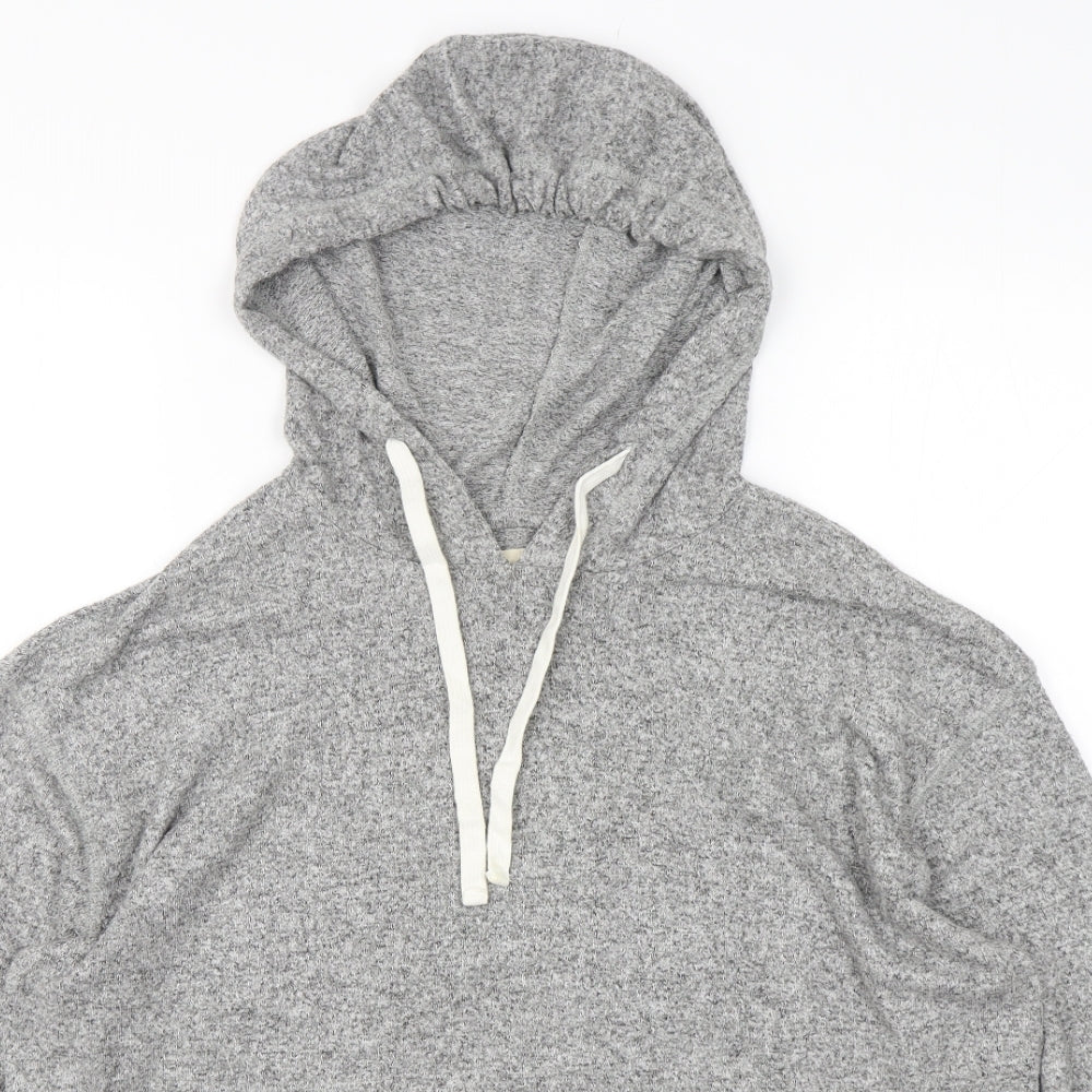 Hollister Womens Grey  Viscose Pullover Hoodie Size M  Pullover