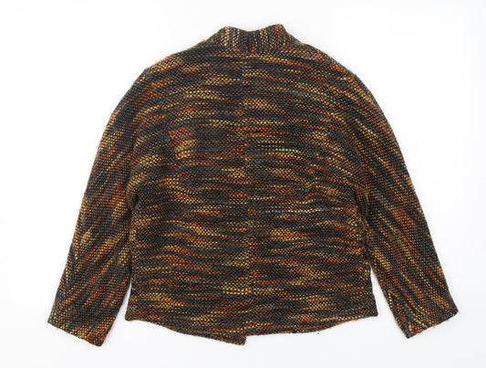 Zara Womens Multicoloured Striped Polyester Jacket Blazer Size S