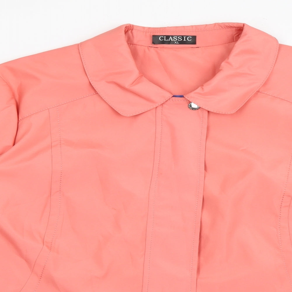 Classic Womens Pink   Jacket Coat Size XL  Zip