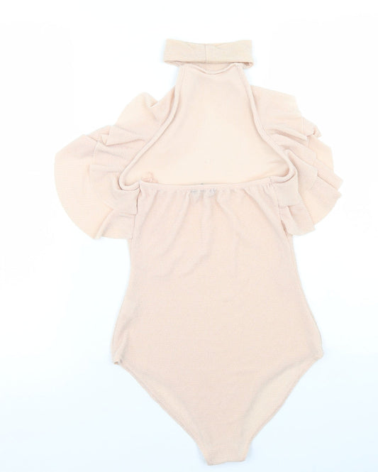 Select Womens Pink  Polyester Bodysuit One-Piece Size 12