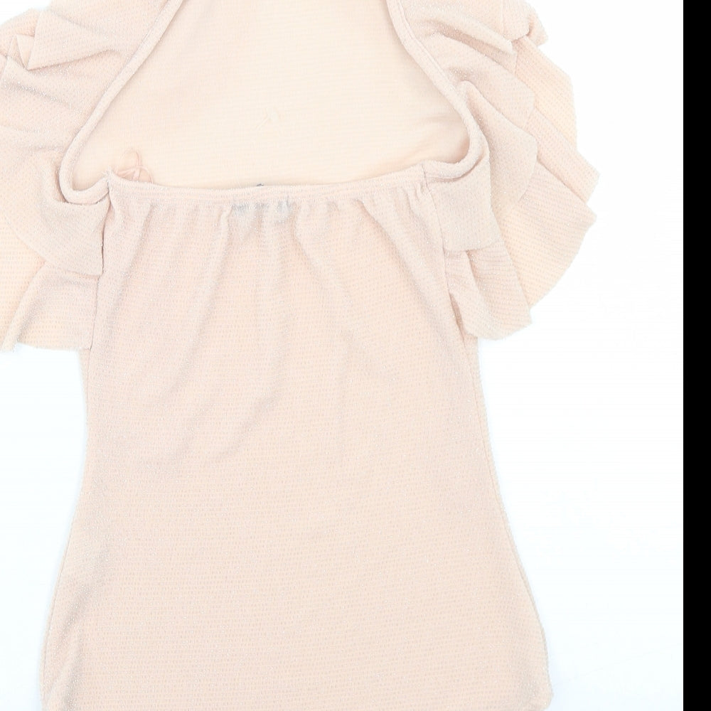 Select Womens Pink  Polyester Bodysuit One-Piece Size 12