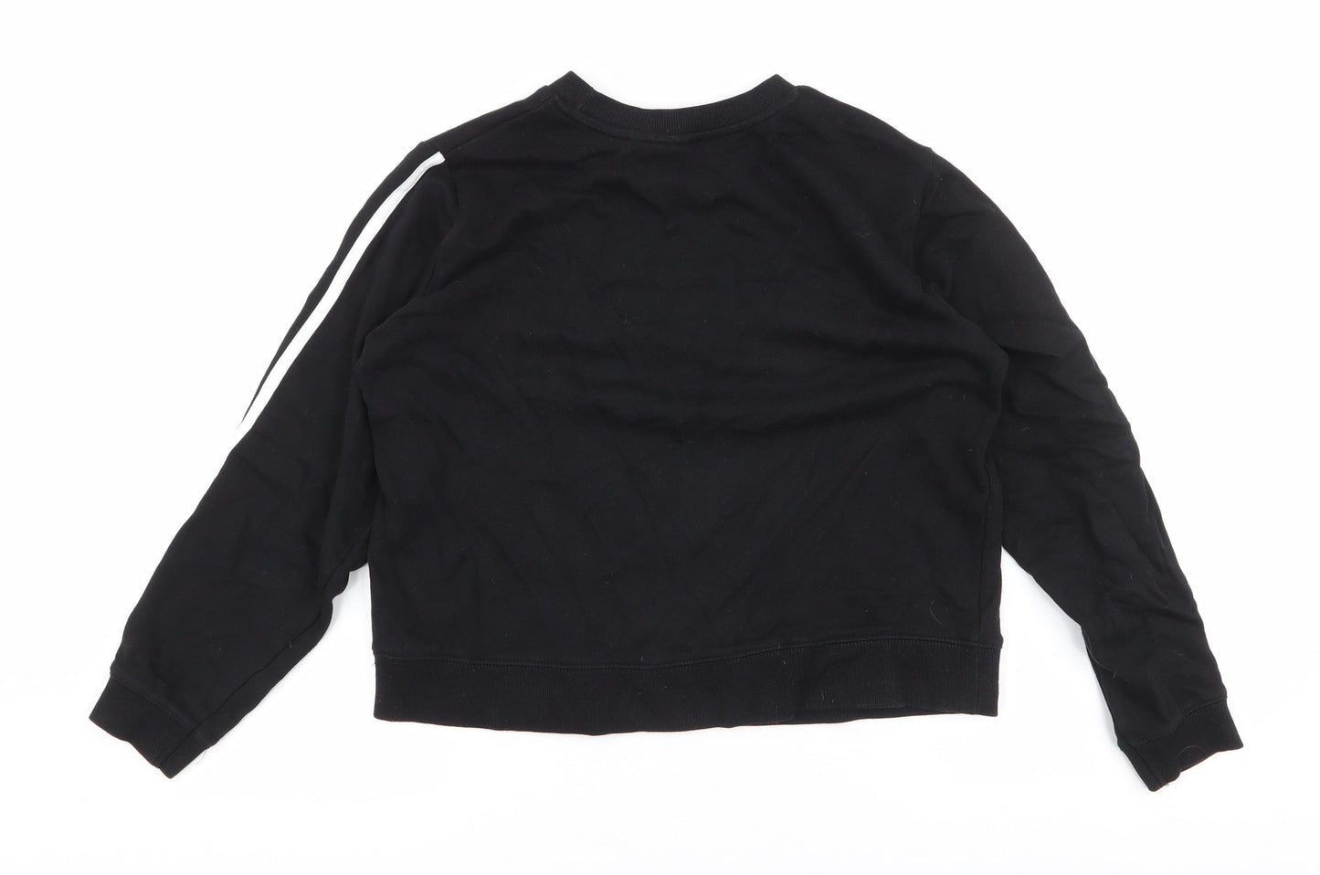 ASOS Womens Black  Cotton Pullover Sweatshirt Size 8  Pullover