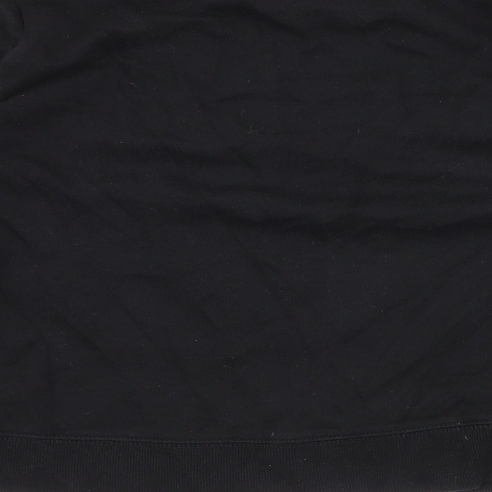 ASOS Womens Black  Cotton Pullover Sweatshirt Size 8  Pullover