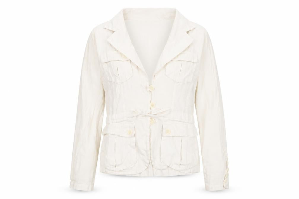 E Studios  Womens Ivory   Jacket  Size M  Button