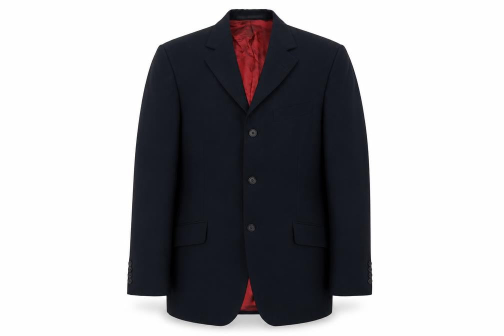 REMUS Mens Black  Polyacrylate Fibre Jacket Blazer Size 38