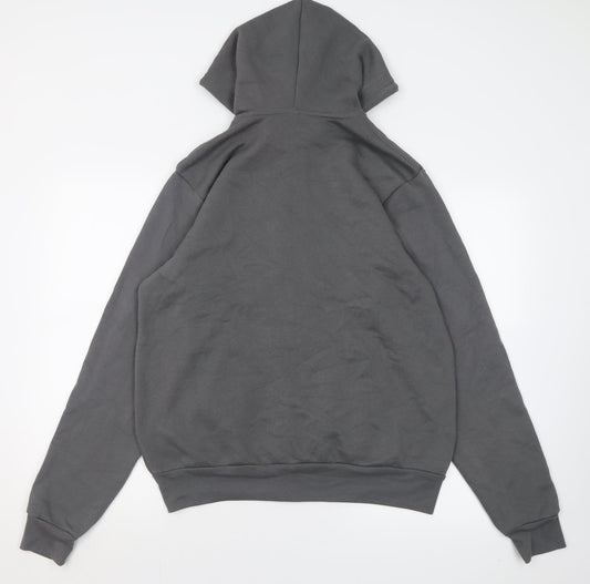 Canvas Womens Grey  Cotton Full Zip Hoodie Size M  Zip - homebody