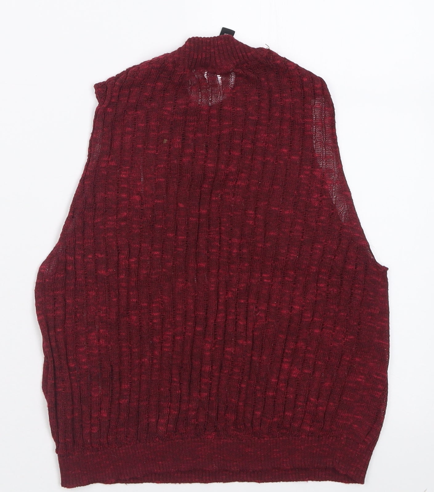 H&M Womens Red  Polyester Cropped Tank Size XS Crew Neck