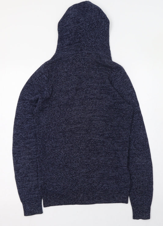NEXT Womens Blue Round Neck  100% Cotton Pullover Jumper Size 4   - 4-6