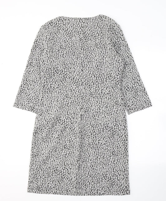 Taifun Womens Green Polka Dot Polyester A-Line  Size 10  Round Neck Pullover