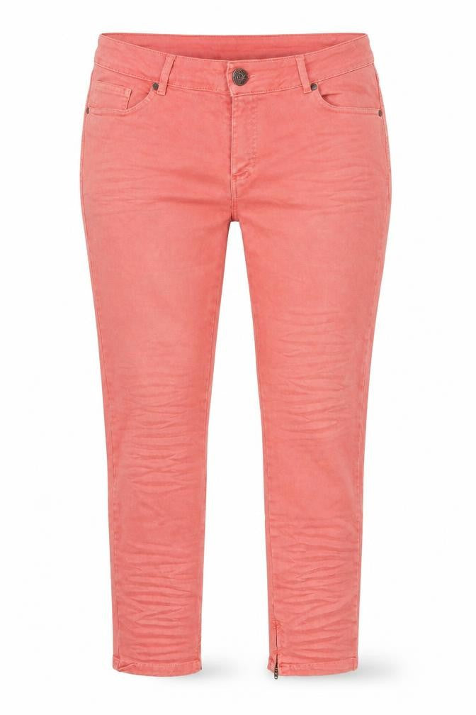La Redoute Womens Pink  Cotton Skinny Jeans Size 14 L30 in Regular Button