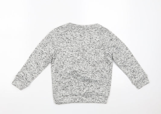 F&F Boys Grey  100% Polyester Pullover Sweatshirt Size 5-6 Years