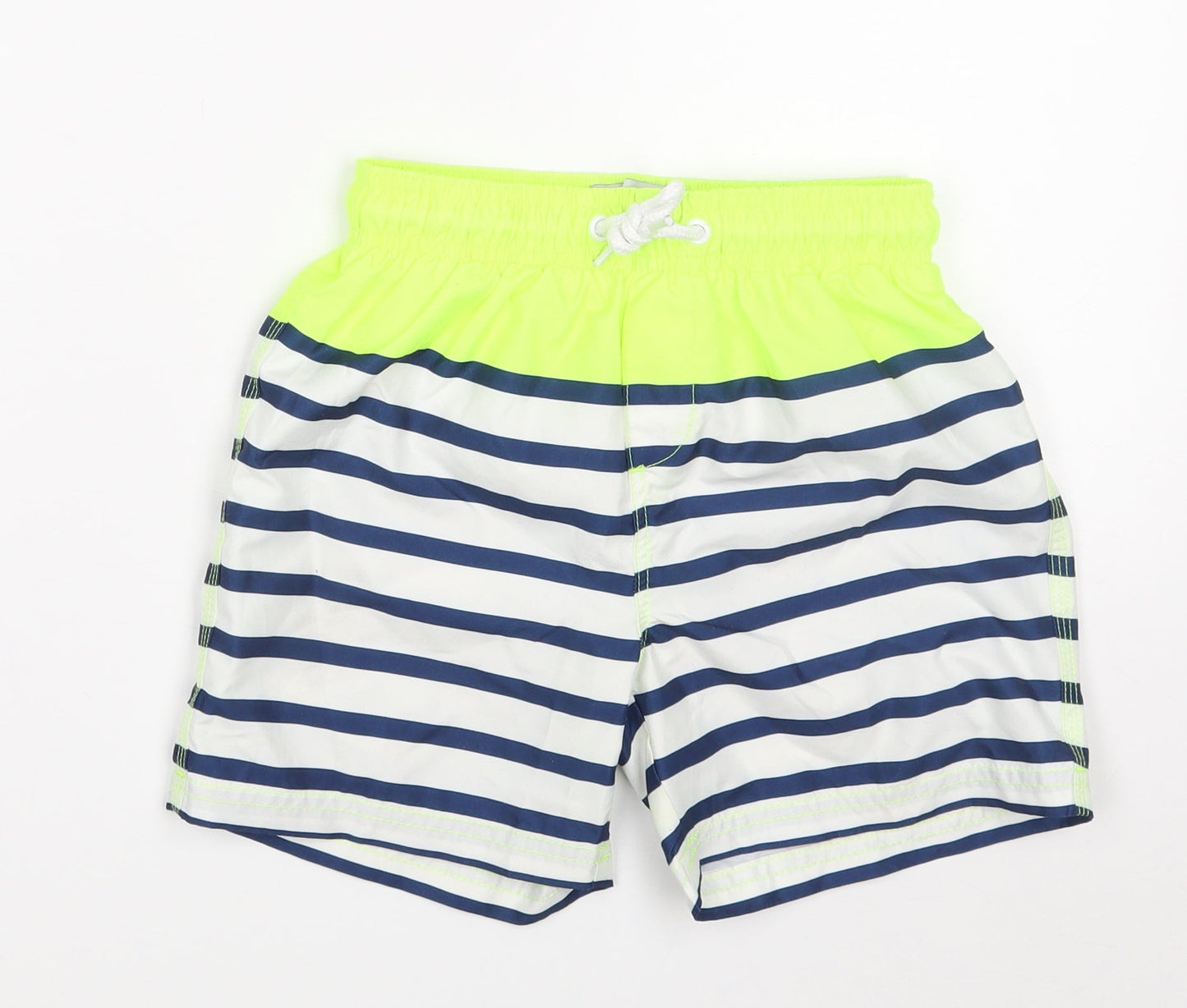Matalan Boys Multicoloured Striped Polyester Sweat Shorts Size 6-7 Years  Regular Drawstring