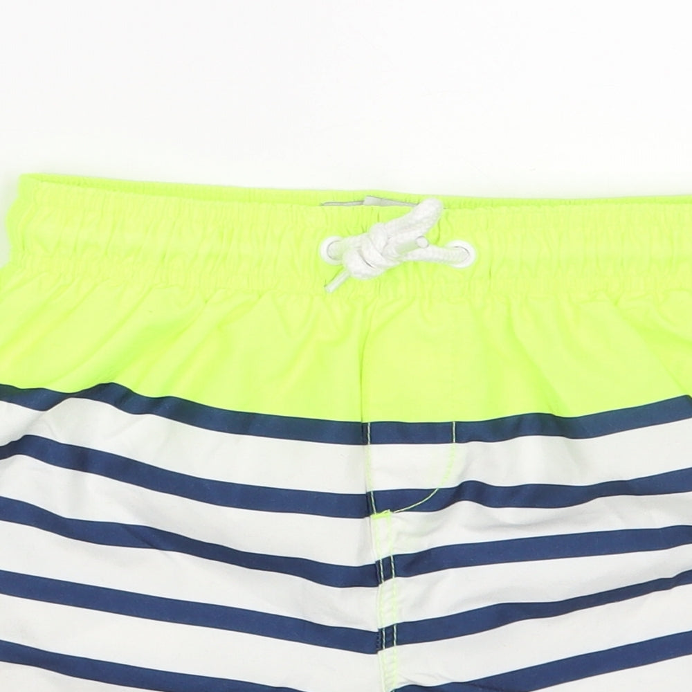 Matalan Boys Multicoloured Striped Polyester Sweat Shorts Size 6-7 Years  Regular Drawstring