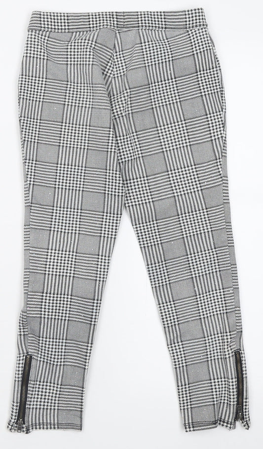 Gap Girls Black Plaid Cotton Capri Trousers Size 8 Years  Regular Pullover