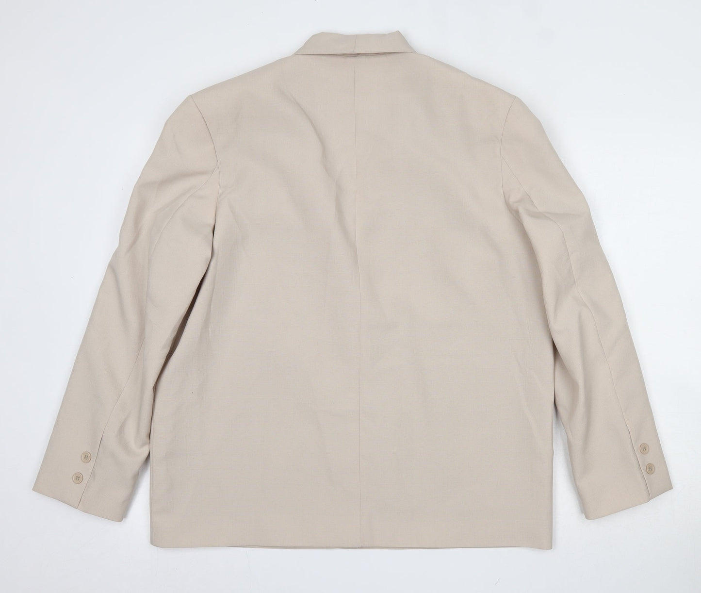 Amalina Womens Beige  100% Polyester Jacket Suit Jacket Size 16