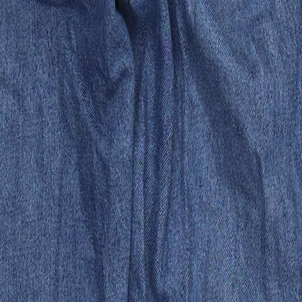 Denim Co Womens Blue  Cotton Tapered Jeans Size 4 L29 in Regular Button